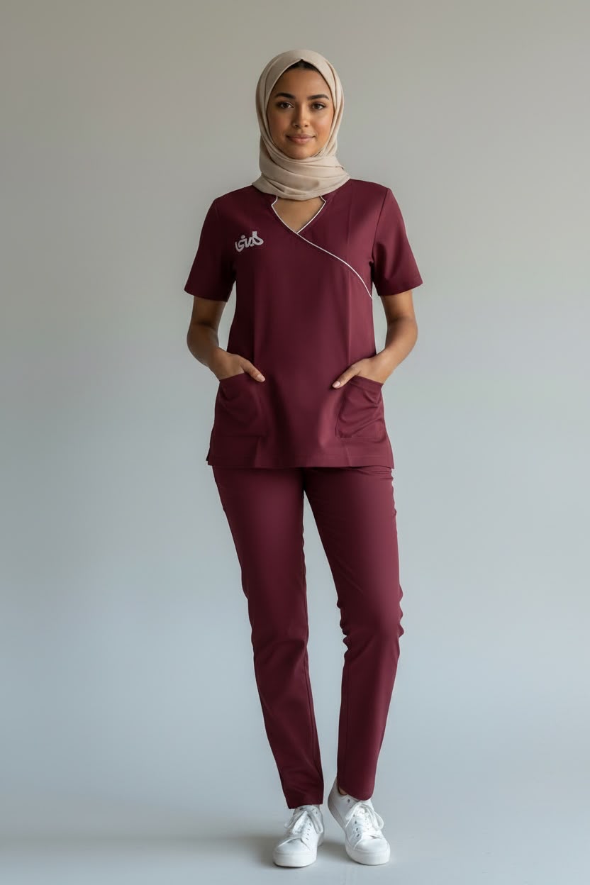 V-neck Scrub Set